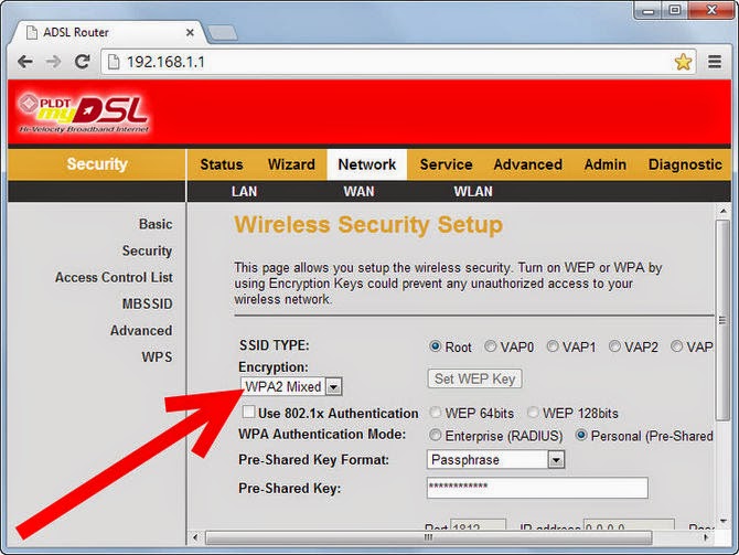 Wireless modem şifreleme türleri.